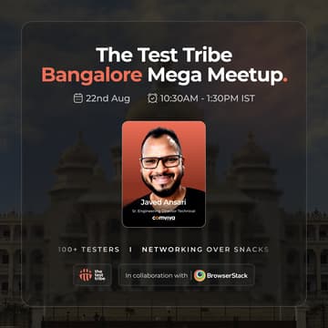 Cover Image for The Test Tribe Mega Meetup - Bangalore