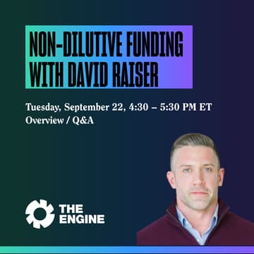 Cover Image for Non Dilutive Funding with David Raiser