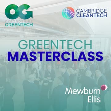 Cover Image for Greentech Masterclass launch