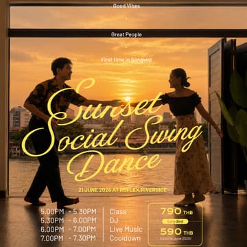 Cover Image for Sunset Social Swing Dance 💃☀️