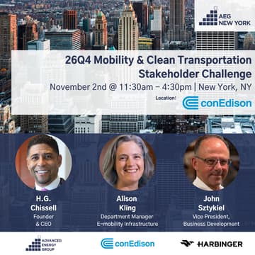 Cover Image for AEG New York 26Q4 Mobility & Clean Transportation Stakeholder Challenge