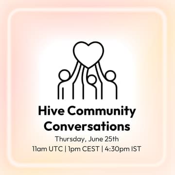 Cover Image for Hive Community Conversations