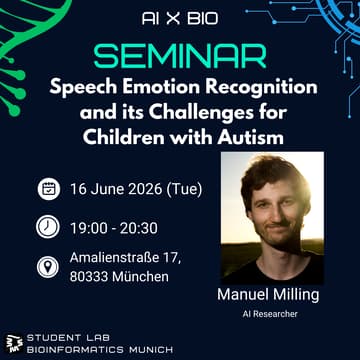 Cover Image for AI x Bio Seminar:Speech Emotion Recognition and its Challenges for Children with Autism