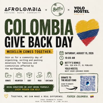 Cover Image for COLOMBIA GIVE BACK DAY 🇨🇴❤️ | Medellín