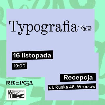 Cover Image for Typografia | Wrocławskie Spotkania Graficzne | Echo Wro