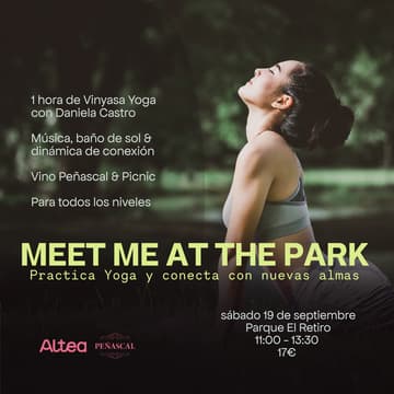 Cover Image for Meet me at the Park - Practica yoga y conoce nuevas almas 🧘🏻🌞🧘🏻‍♀️