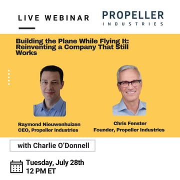 Cover Image for [Webinar] Building the Plane While Flying It: Reinventing a Company That Still Works