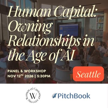 Cover Image for WoCS x PitchBook - Human Capital: Owning Relationships in the Age of AI and Revenue