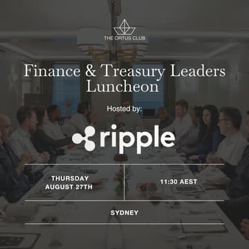 Cover Image for Finance & Treasury Leaders Luncheon in Sydney