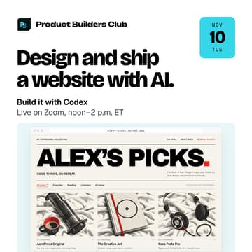 Cover Image for Design and Ship a Website with Codex (ChatGPT)
