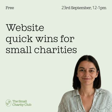 Cover Image for Website quick wins for small charities