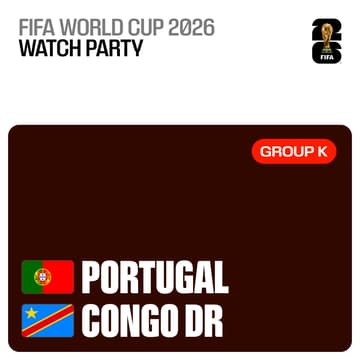 Cover Image for WORLD PUP WATCH PARTY - Portugal vs. Congo DR