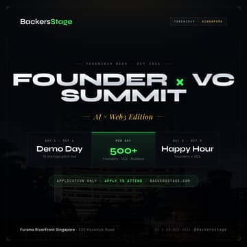 Cover Image for Founder x VC Summit: AI x Web3 Edition | Demo Day | Token2049 Week 🇸🇬