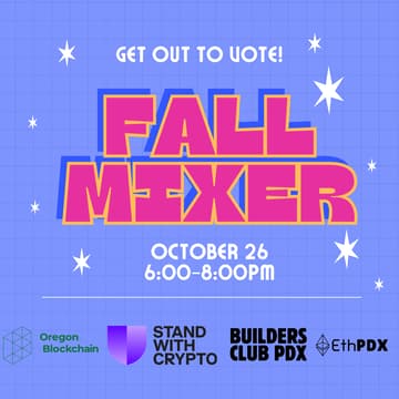 Cover Image for Fall Mixer (Crypto, AI, Tech) by SWC x Builders Club Oregon