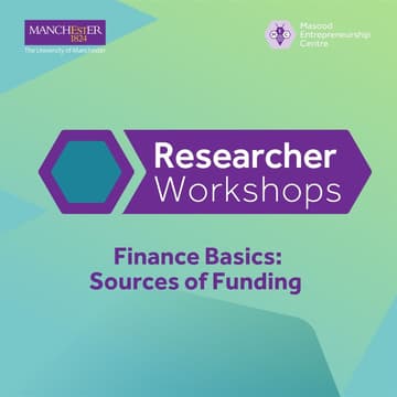 Cover Image for Researcher Workshops: Finance Basics: Sources of Funding