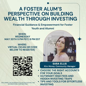 Cover Image for A Foster Alum's Perspective on Growing Wealth through Investing