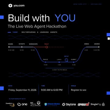 Cover Image for Build with YOU: The Live Web Agent Hackathon