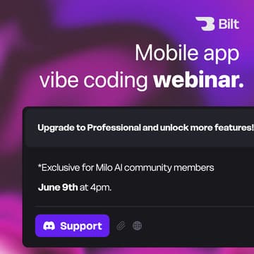 Cover Image for bilt.me x Milo AI webinar