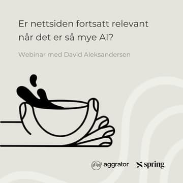 Cover Image for Webinar: Er nettsiden fortsatt relevant når det er så mye AI?
