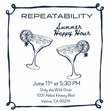 Cover Image for Repeatability Summer Happy Hour