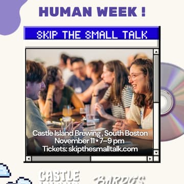 Cover Image for Skip the Small Talk Night at Castle Island Brewing (South Boston)