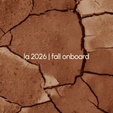 Cover Image for la 2026 | fall onboard