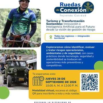 Cover Image for Turismo y Transformación Sostenible: Innovación e Inteligencia Artificial para el Futuro desde la visión de gestión de riesgo Todas las reg