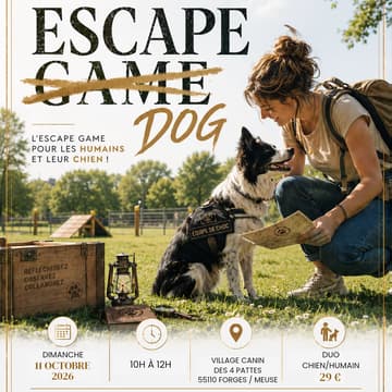 Cover Image for 🐾 1er Escape Dog à Verdun – Une aventure à vivre avec ton chien !🐕