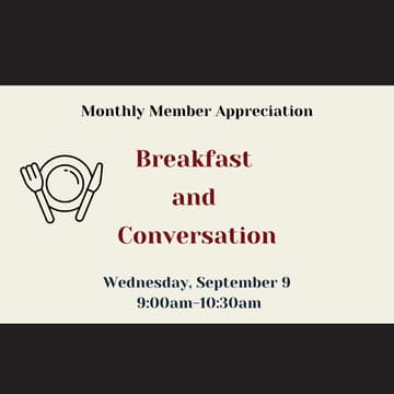 Cover Image for Monthly Member Appreciation: Breakfast with TARRA