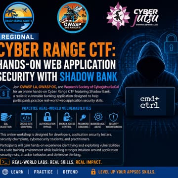Cover Image for Regional Cyber Range CTF Hands-On Web Application Security with Shadow Bank