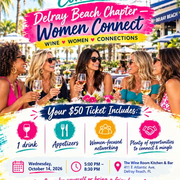 Cover Image for Palm Beach Chapter: Happy Hour With The Girls at The Wine Room Kitchen & Bar