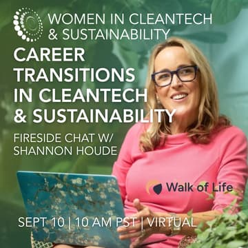 Cover Image for Fireside Chat: Career Transitions in Cleantech & Sustainability