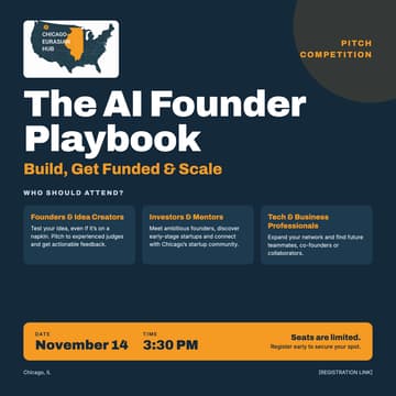 Cover Image for The AI Founder Playbook: Build, Get Funded & Scale | Pitch Competition