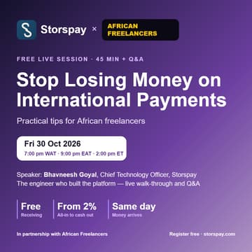 Cover Image for Stop Losing Money on International Payments — practical tips for African freelancers
