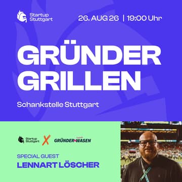 Cover Image for Gründergrillen August powered by Gründerwasen