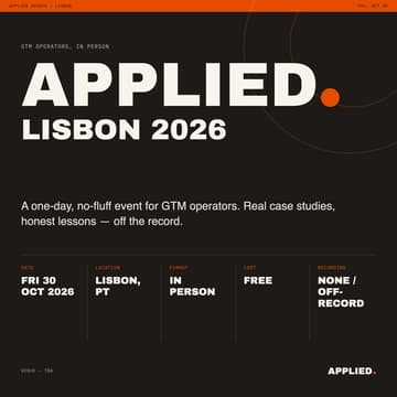 Cover Image for Applied Event Lisbon 2026