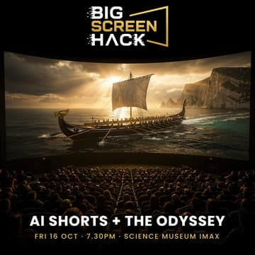 Cover Image for Big Screen Hack: AI Shorts + The Odyssey on IMAX