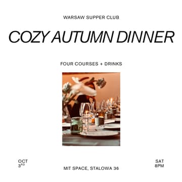 Cover Image for Warsaw Supper Club: A Cozy Autumn Dinner