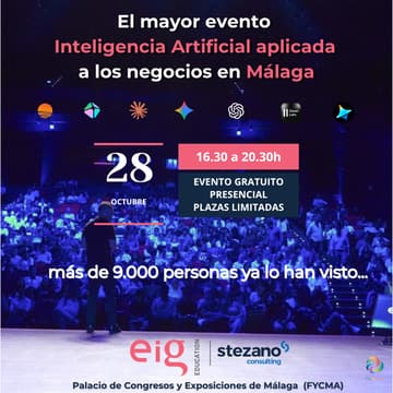 Cover Image for IA aplicada a los negocios · Málaga, 28 de octubre · Evento gratuito