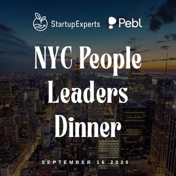 Cover Image for StartupExperts & Pebl: NYC People Leaders Dinner