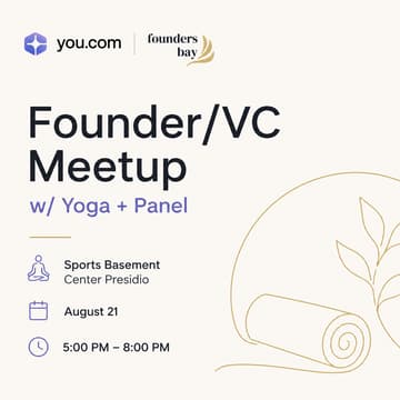 Cover Image for Founder/VC Meetup w/ Yoga + Panel