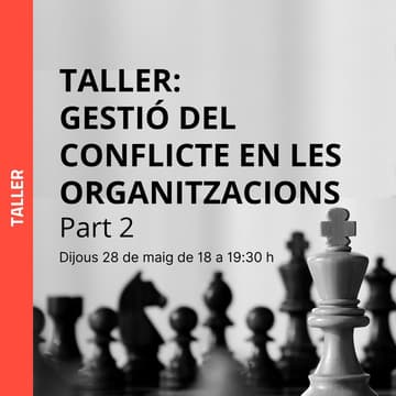 Cover Image for Gestió del conflicte en les organitzacions (Part II)