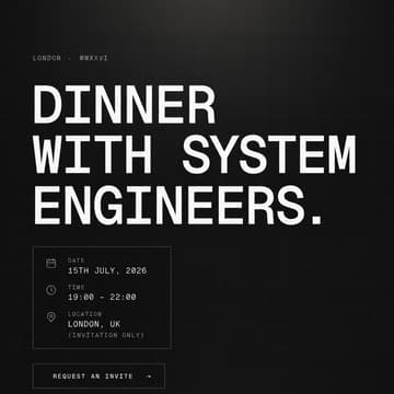 Cover Image for Dinner with System Engineers x London Systems Club