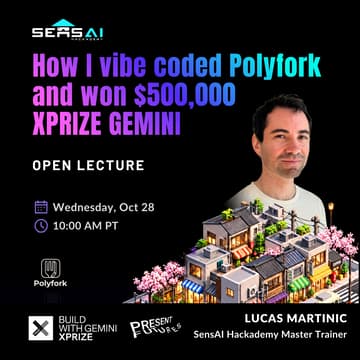 Cover Image for How I vibe coded Polyfork and won $500,000 XPRIZE GEMINI