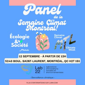 Cover Image for Panel de la semaine du Climat Montréal!