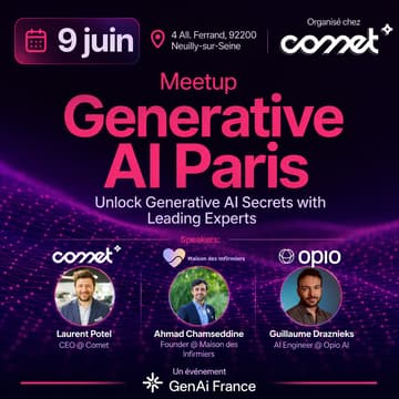 Cover Image for Generative AI Paris - 9 juin 2026 @Comet