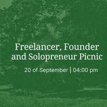 Cover Image for Freelancers, Founders and Solopreneurs Picnic
