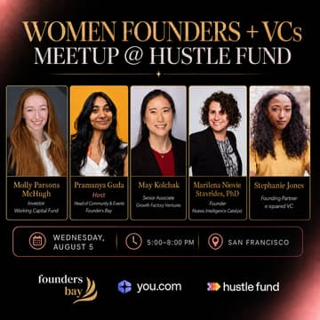Cover Image for Women Founder & VC Meetup @ Hustle Fund