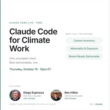 Cover Image for Claude Code for Climate Work