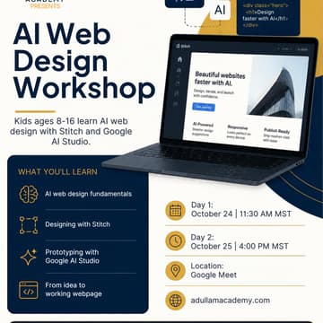 Cover Image for AI Web Design Workshop | AA Kids Workshop